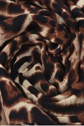 Women's Plus Size Elegant Leopard Mesh Irregular Blouse - Classic Stylish Top