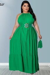 Plus Size Summer Vacation Ready: Elegant & Casual Full Length Dress
