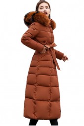 Xlong Slim Winter Jacket Cotton Padded Warm Thicken Coat Long Coats Parka Jackets