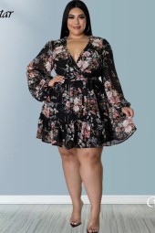 Plus Size Floral Mini Dress: Stylish and Comfortable Casual Wear