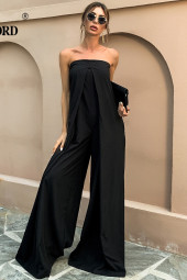 Off the Shoulder Backless Rompers Jumpsuit