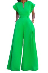 Chic Cap Sleeve Wide Leg Jumpsuit for Effortless Summer Style