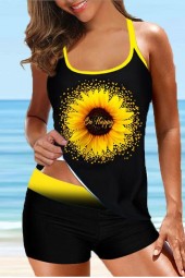 Floral Beach Breeze Tankini: Stylish Swimwear for Summer