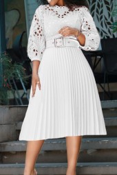 Evening Opulence: Plus Size Summer Midi Dress