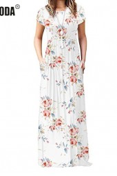 Bohemian Summer Maxi Plus Size Chic Floral Long Dress