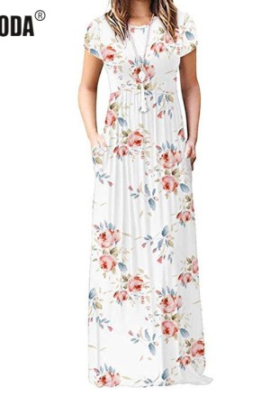 Bohemian Summer Plus Size Floral Maxi Dress - Be Chic and Stylish!