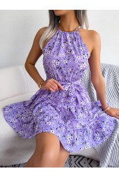 Summertime Sweetheart: Cute Floral Sleeveless Line Dress