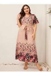 Floral Boho Beach Dress - Curvy Plus Size - Summer