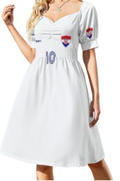 Croatia National Football Team Retro Soccer Dress - Elegant Luxury