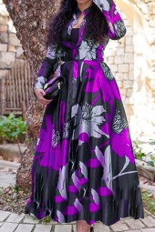 Elegant Autumn Vintage Long Sleeve Round Neck Dress Vestido - Perfect for Spring Digital Ing