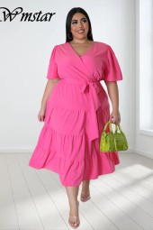 Summertime Sophistication: Plus-Size Bandage Maxi Dress