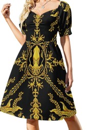 Elegant Squid Black Prom Summer Dress with Designer Touch