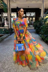 Summer Soiree: Elegant Maxi Loose Dress Club Outfits
