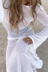 European Mesh Sleeveless Long Dress: Cross-Border Summer Chic