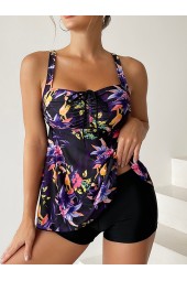 Floral Tankini Swimwear Set: Beach-ready Summer Style