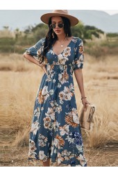 Floral Bandage Maxi Dress - Spring/Summer Collection